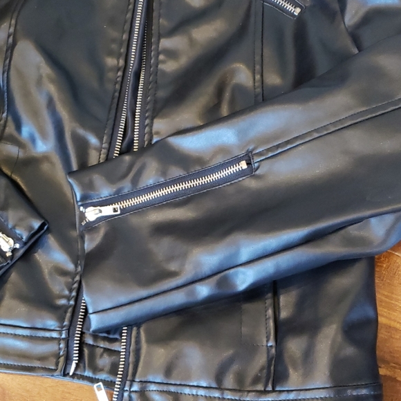EUC | LIVE FREE | Faux Leather Jacket - Picture 7 of 7